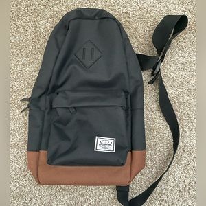 Black Herschel Cross Body Bag